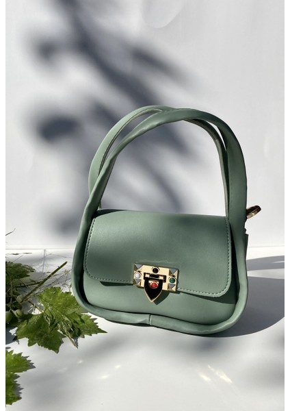 Kadın Taş Detaylı Mini Çanta