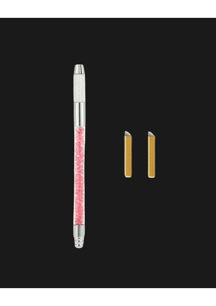Turuncu Çift Uçlu Microblading Kalıcı Makyaj Uygulama Kalemi fırsatları