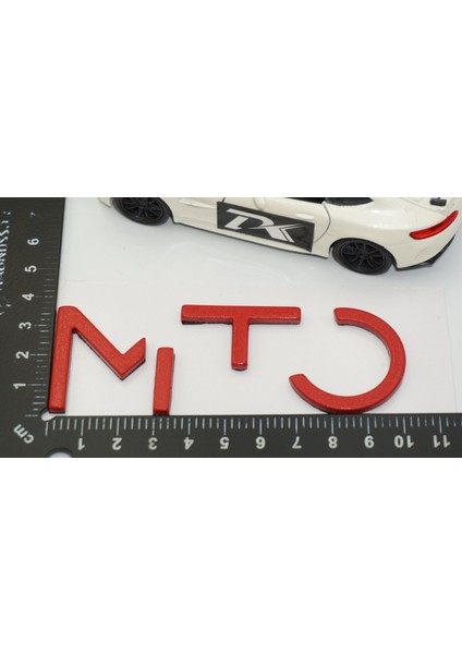 Mito Kırmızı Abs Bagaj Yazı Logo Alfa Romeo Ile Uyumlu modelleri