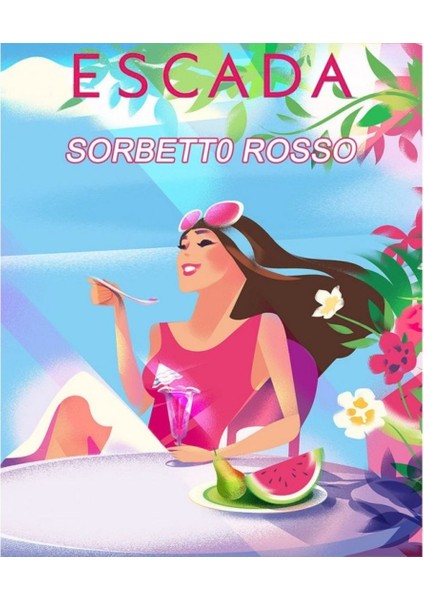 Escaping With Escada Sorbetto Rosso Edt 100 ml Kadın Parfüm