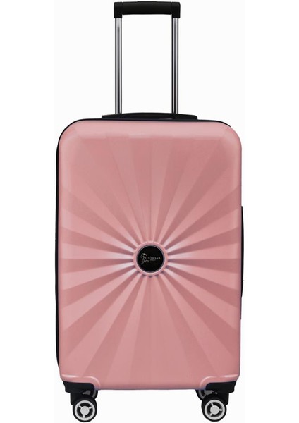 Kabin Boy %100 Polikarbon Valiz 4x2 Teker Rose 1809