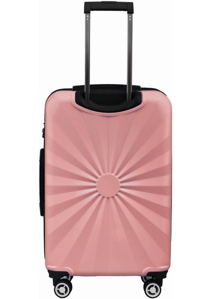 Kabin Boy %100 Polikarbon Valiz 4x2 Teker Rose 1809