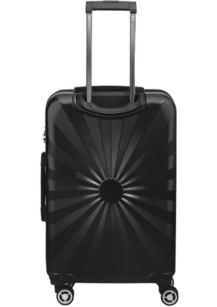 Kabin Boy %100 Polikarbon Valiz 4x2 Teker Siyah 1809