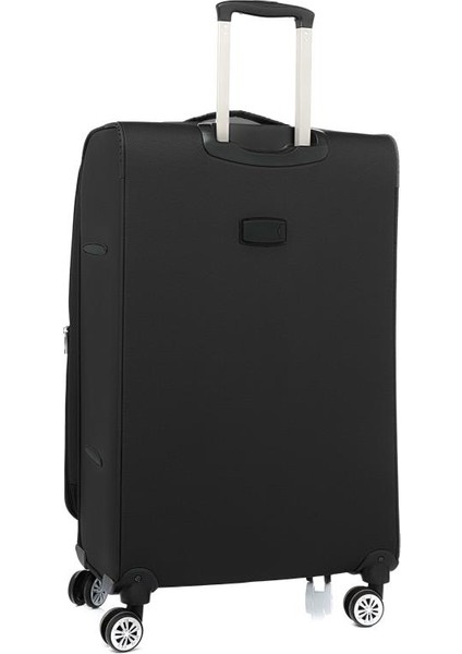 2'li Valiz Seti Büyük Ve Orta Boy Lüx Kumaş Valiz Siyah 2082 modelleri