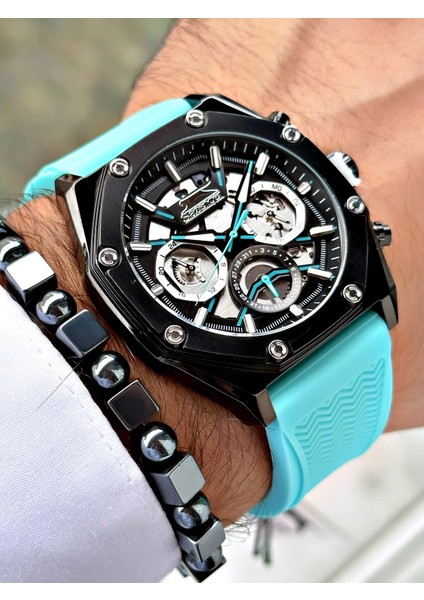 SL.9.2379.2.02 Silikon Kordon Erkek Kol Saati