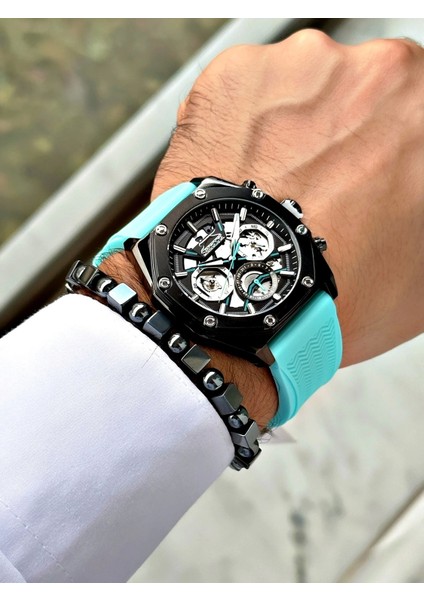 SL.9.2379.2.02 Silikon Kordon Erkek Kol Saati fiyatları
