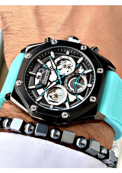 SL.9.2379.2.02 Silikon Kordon Erkek Kol Saati fırsatları