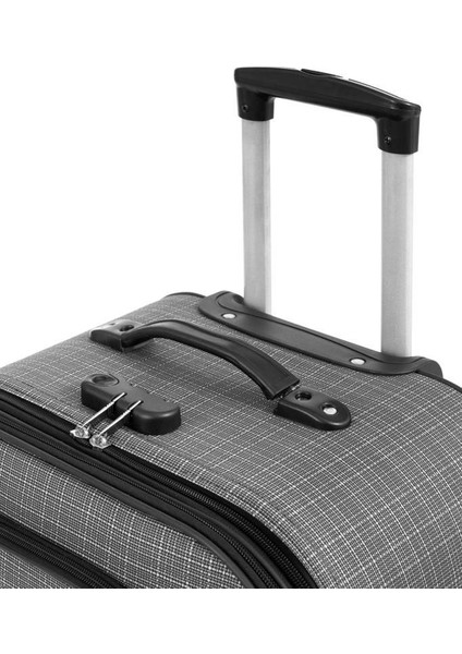Büyük Boy 4 Teker Kumaş Valiz Gri 1081 indirimleri
