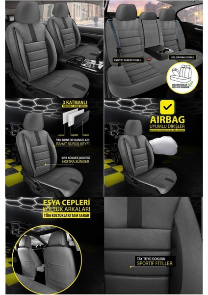 Daihatsu Sirion Koltuk Kılıfı Oniks Füme fiyatları
