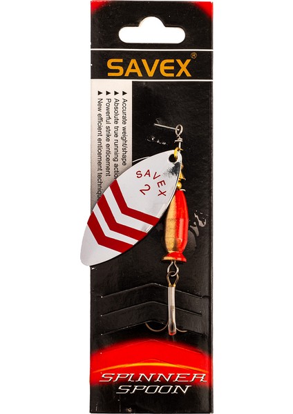 Savex Alpha Long Gümüş/kırmızı/zebra No:2/16 gr