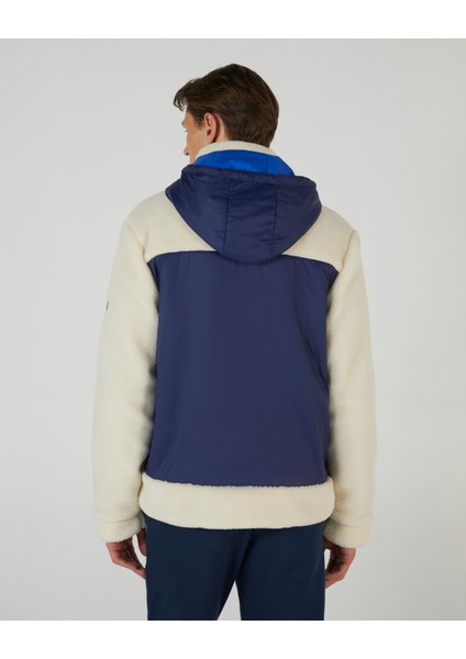 M Outdoor Fleece Full Zip Sherpa Erkek Beyaz Sweatshirt S242039-102 modelleri