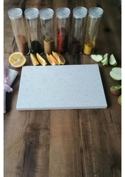 Beyaz Mermer Kesme Tahtası, 2'li set, 25x35 cm, dayanıklı ve şık tasarım fırsatları