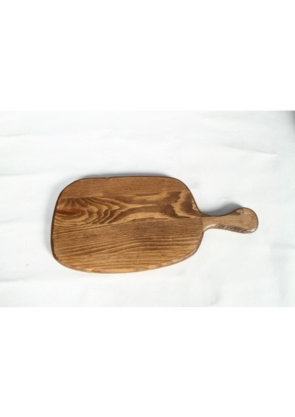 Ahşap Sunum ve Kesme Tahtası Çift Seti 36x36 cm Ceviz Renkli