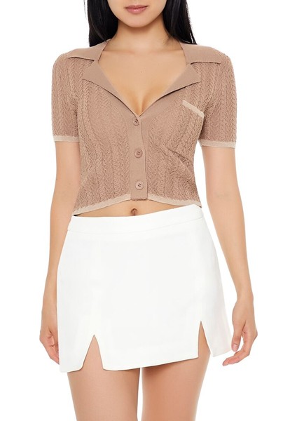 Triko Crop Bluz