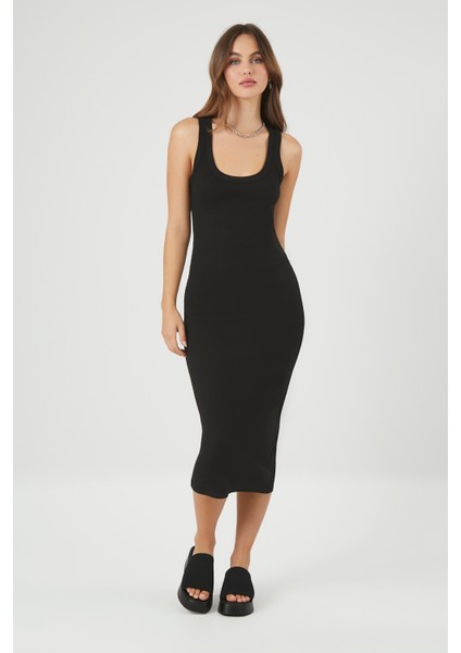 F21 Midi Askılı Elbise