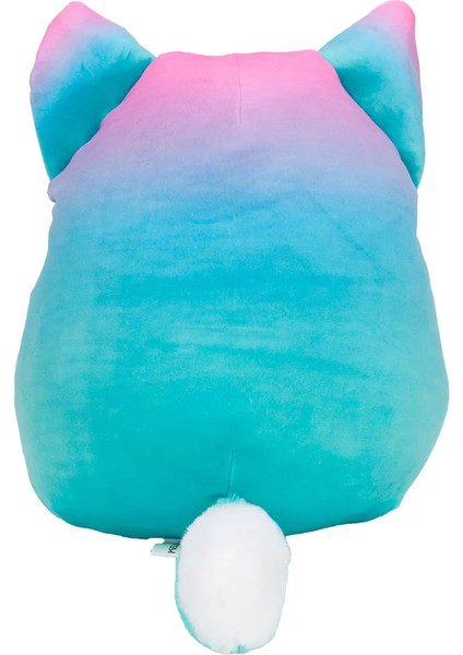 Squishmallow Pembe Mavi Tilki Vickie 20 cm