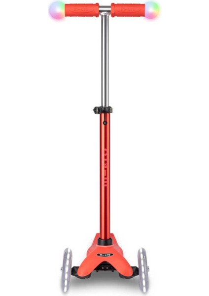 Yeni Ur MINI2GROW Deluxe Magic LED 3 Tekerlekli Scooter Red