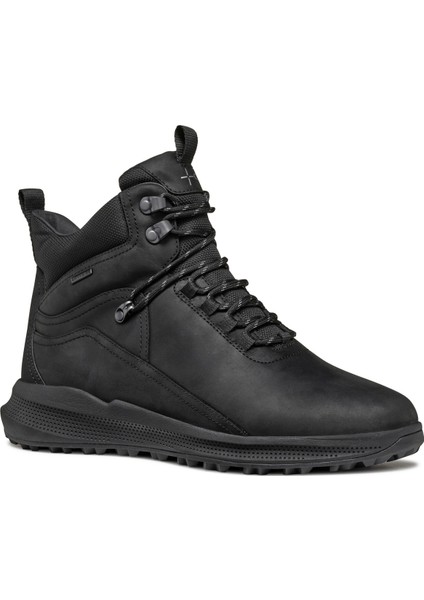 Deri + Tekstil Siyah Erkek Bot U PG1X B Abx C - Pul Up Le+Tex fiyatları