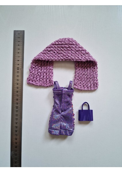 Barbie Oyuncak Bebekler Için 3 Lü Kıyafet Takımı