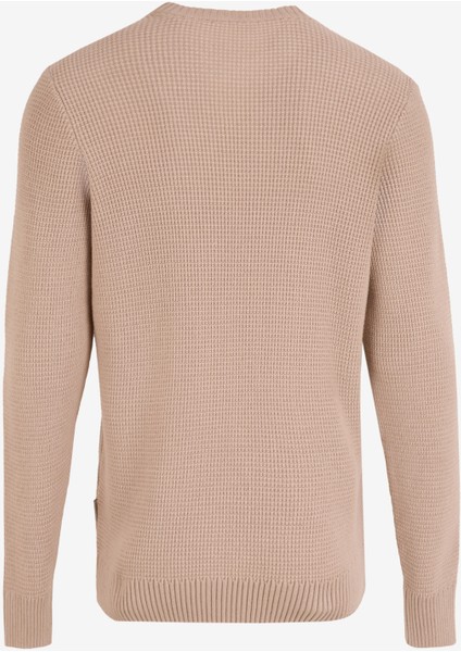 Bisiklet Yaka Normal Örgü Desenli Bej Erkek Kazak M4WM-KZK-1998 fiyatları