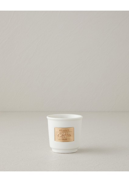 Goldy New Bone China Espresso Fincan 90 ml Beyaz-Gold