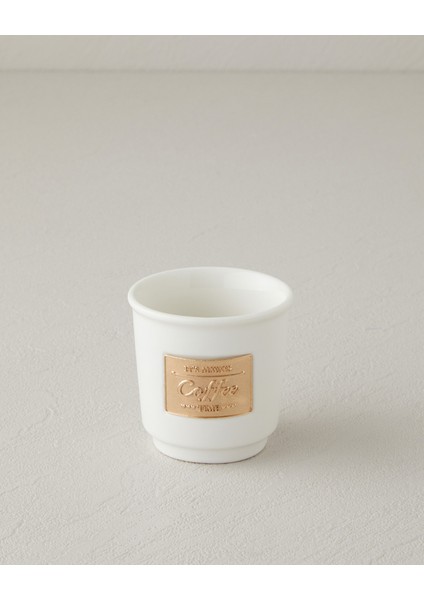 Goldy New Bone China Espresso Fincan 90 ml Beyaz-Gold fiyatları