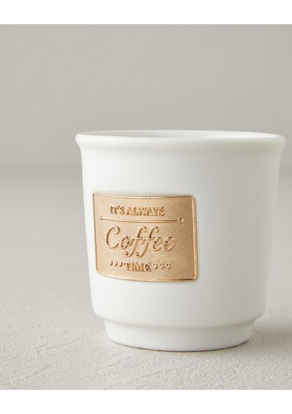 Goldy New Bone China Espresso Fincan 90 ml Beyaz-Gold modelleri