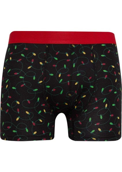 Erkek Yılbaşı Temalı Boxer E0044AX24CW