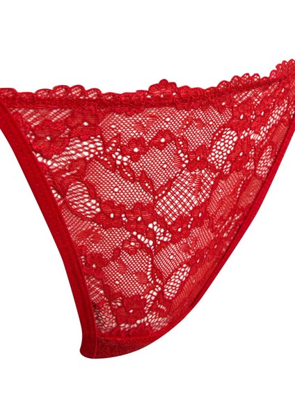 Fall in Love Kırmızı Dantel String Slip Külot B4834AX24WN