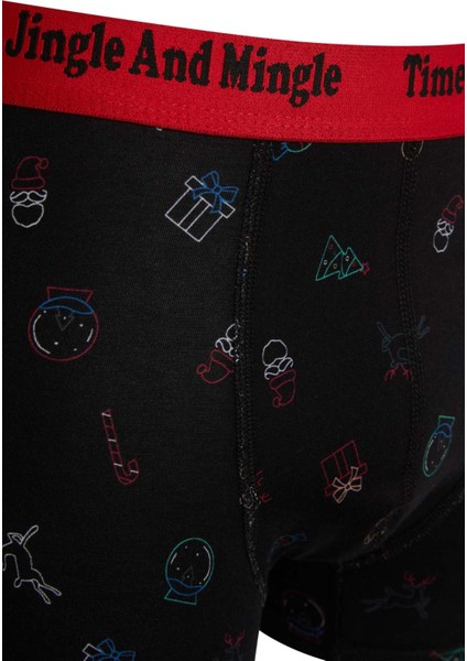 Erkek Yılbaşı Temalı Boxer E0042AX24CW modelleri