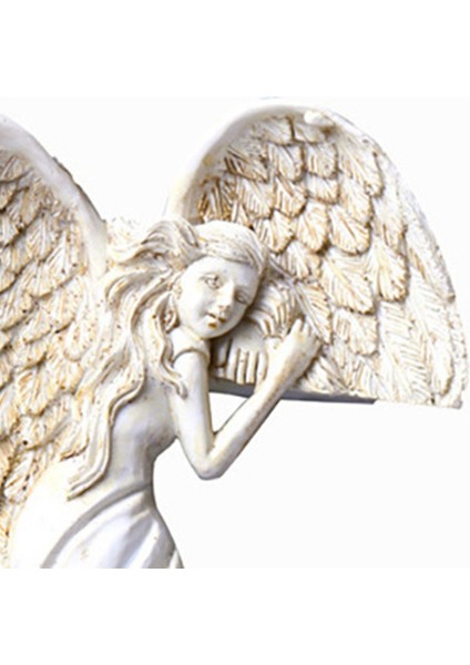 Ev Için Kalp Şeklinde Reçine El Sanatları ile Kapı Çerçevesi Melek Kanadı, Sağ (Yurt Dışından) indirimleri