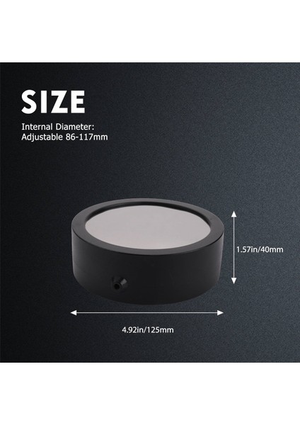Ayarlanabilir Güneş Filmi Objektif Lens Kapağı Filtresi 86-117MM Çerçeve (Yurt Dışından) fırsatları