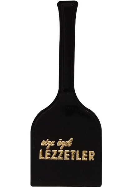 Siyah Plastik Tatlı ve Pasta Servis Spatulası 6,5x17 cm