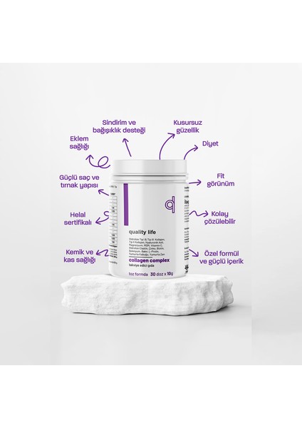 Collagen Complex Saf Toz 300 Gr Tip1 Tip2 Tip3 Tip5 Tıp10 Hidrolize Kolajen Peptit Magnezyum Msm Çinko Bakır Selenyum Biotin, Tip 5 Kolajen, Tip 2 Kolajen