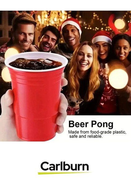 Özel Üretim Eğlenceli Özel Gün Beer Pong Renkli Büyük 12 Karton Bira Kupası 12 Toplu Oyun Bardağı