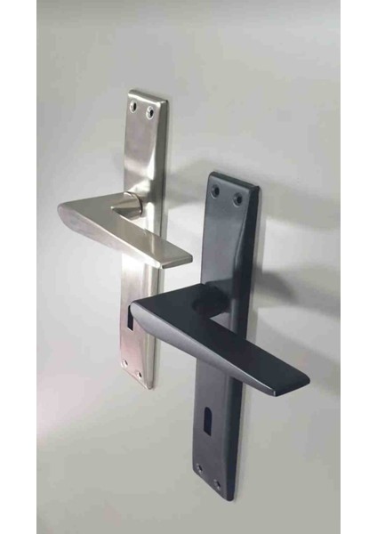 Lüx Safir Paslanmaz Mat Siyah Kapı Kolu Alüminyum / Çelik