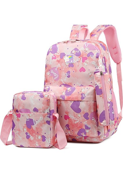 Üç Parçalı Set Sırt Okul Çantası (Yurt Dışından)