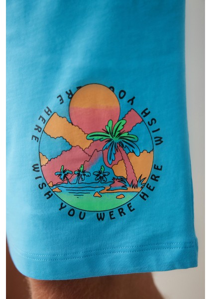 Ocean Çok Renkli Şortlu Pijama Takımı indirimleri