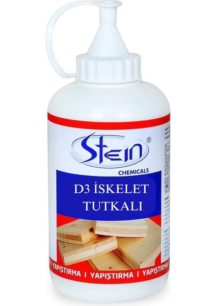 Stein D3 Şeffaf Süper Güçlü Ahşap ve Iskelet Tutkalı 550GR.