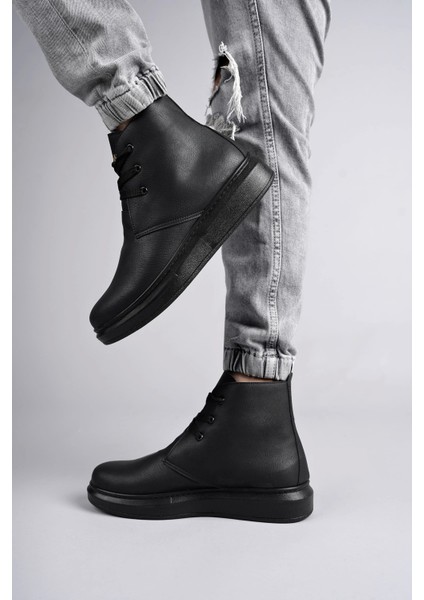 SLW207 Oslo Bağcıklı Cilt Erkek Günlük Spor Bot St Siyah fiyatları