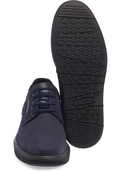 Lacivert Deri Erkek Casual Ayakkabı - E24S1AY57085-C39 Lacivert