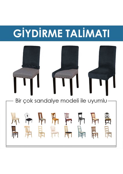 Likralı Sandalye Kılıfı Esnek Streçli Lastıklı Sandalye Örtüsü Balpetek Sandalye Koruyucu fiyatları