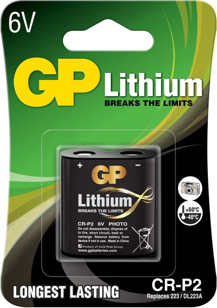 CRP2 6V Lityum Fotoğraf Makinesi Pili