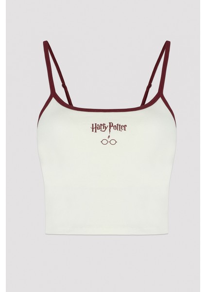 Çıkarılabilir Pedli Beyaz Kısa Atlet - Harry Potter Koleksiyonu