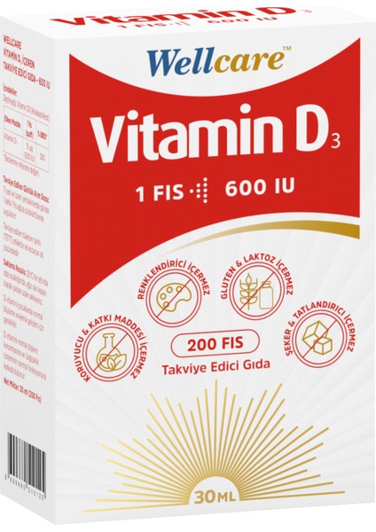 Vitamin D3 600 Iu Sprey 30 Ml