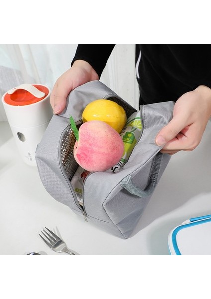 Yeni Ayı Etiketi Oxford Kumaş Öğle Yemeği Çantası Kalınlaşmış Alüminyum Folyo Yalıtımlı Çanta Taşınabilir Öğle Yemeği Kutusu Çantası (Yurt Dışından)