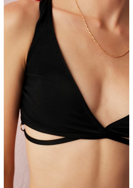 Siyah Lera Tee Bikini Üstü modelleri