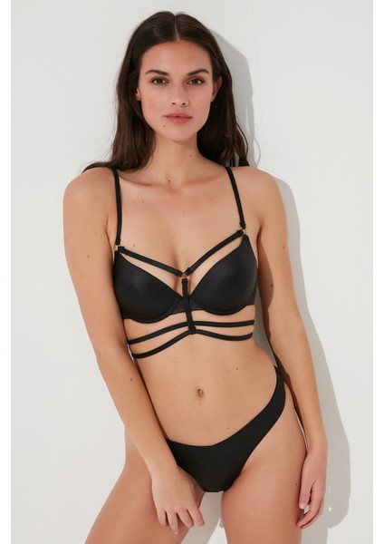 Siyah Unique Half Band Bikini Üstü fiyatları