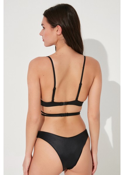 Siyah Unique Half Band Bikini Üstü fırsatları