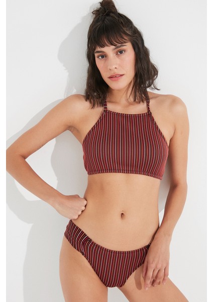 Çok Renkli Ines Halter Bikini Üstü